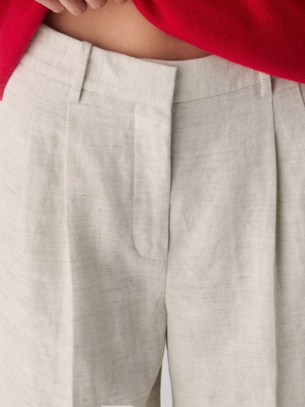 Aritzia Effortless Pant - Cruiselinen - 8 - Natural Ecru